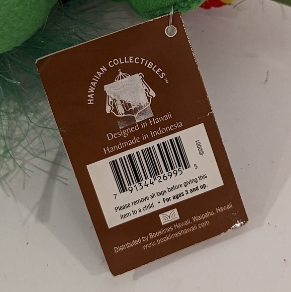 HAWAIIAN Collectibles Kukui green bear plush - Picture 8 of 9